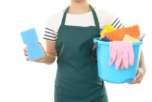 Professional office cleaning in W14 workspace