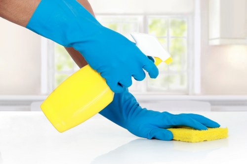 Office cleaners in W14 maintaining a professional workplace