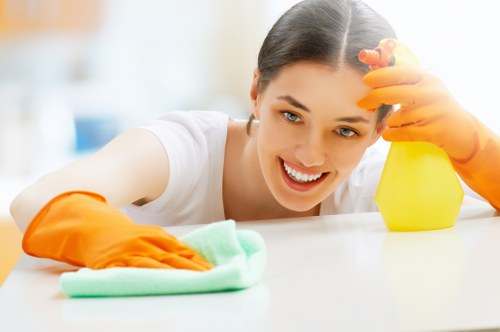 Deep cleaning kitchen as part of one off cleaning in W14