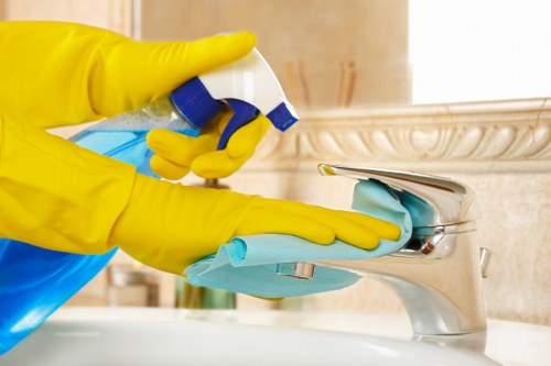 Professional carpet cleaning in a W14 home interior