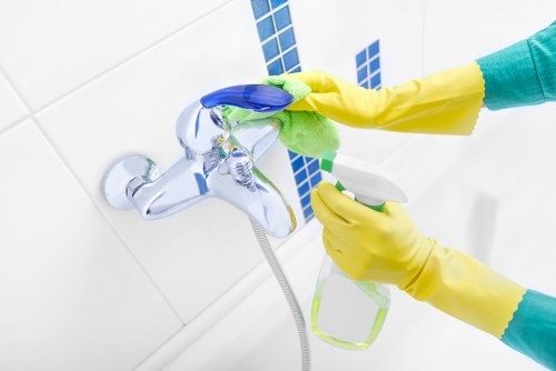 Eco-friendly house cleaning setup in W14
