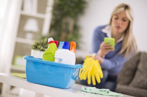 Local carpet cleaning service working in a W14 property